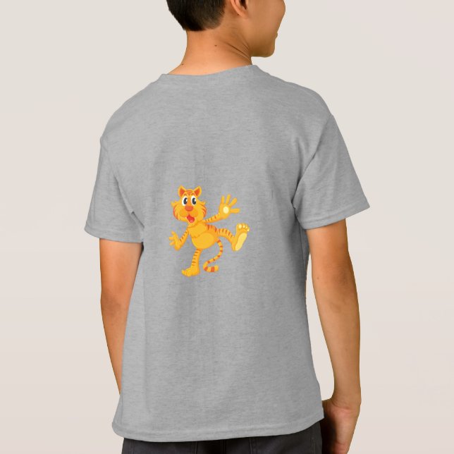 Ritad vit tiger t shirt (Baksida)