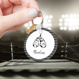 Ritade boxningshandskar utformade Personliger med  Nyckelring