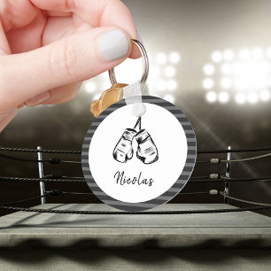 Ritade boxningshandskar utformade Personliger med Nyckelring