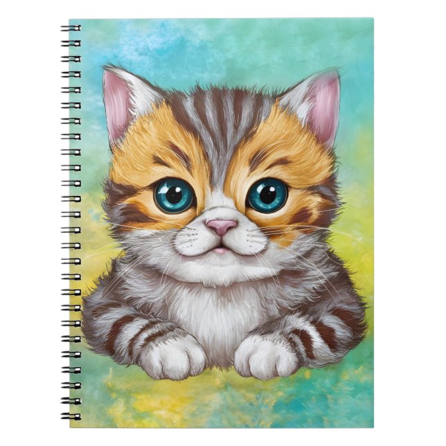 Ritande katt anteckningsbok (Framsidan)