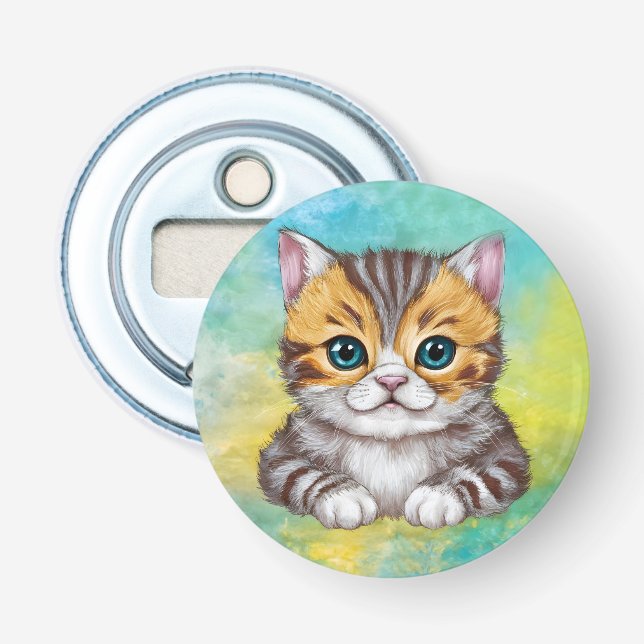 Ritande katt flasköppnare (Framsidan)