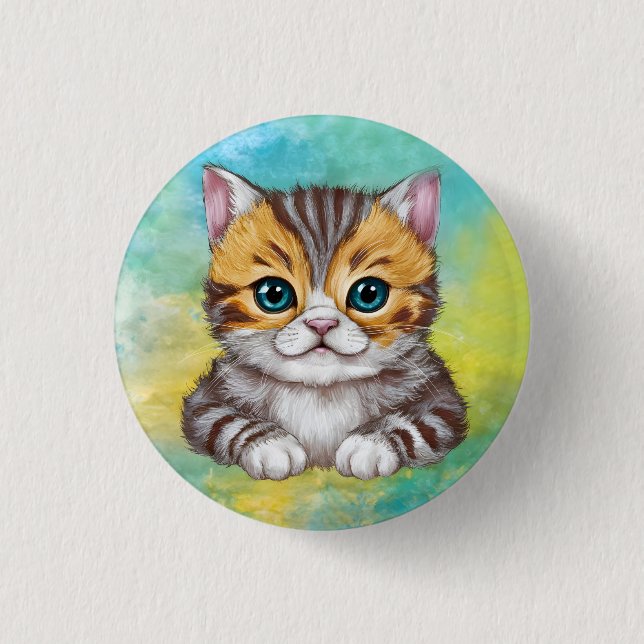 Ritande katt knapp (Framsida)