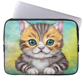 Ritande katt laptop fodral