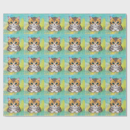 Ritande katt presentpapper
