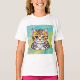 Ritande katt t shirt