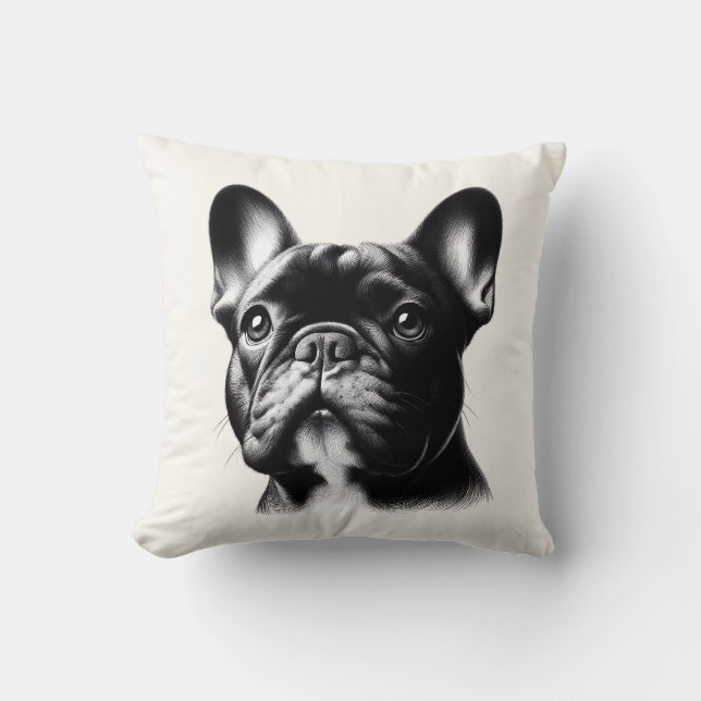 Ritar Fransk Bulldogg Kudde (Framsida)