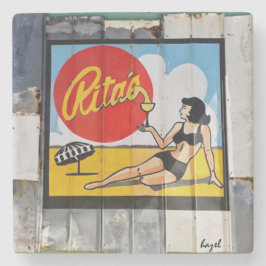 Ritas. Galenskapstrand, South Carolina Underlägg Sten