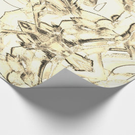 Ritbläck droppande och spår, beige nyanser presentpapper