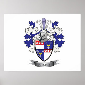 Ritchie Family Crest Jackar av Arm Poster