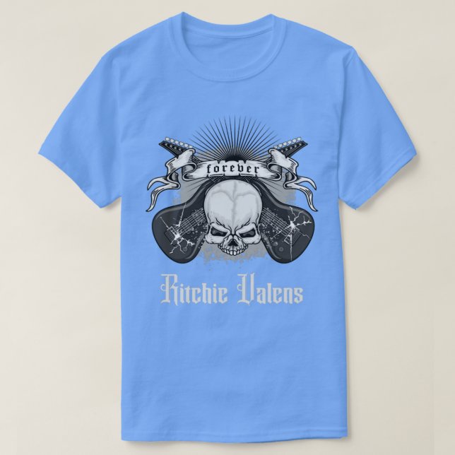 ritchie valens guitaris för alltid t shirt (Design framsida)