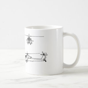 Ritning AH-64 Kaffemugg