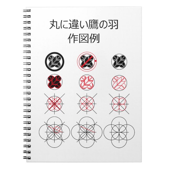 Ritning av Maru ni Chigai Taka no Ha Anteckningsbok (Framsidan)