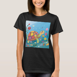 Ritning Baby Sköldpadda T Shirt