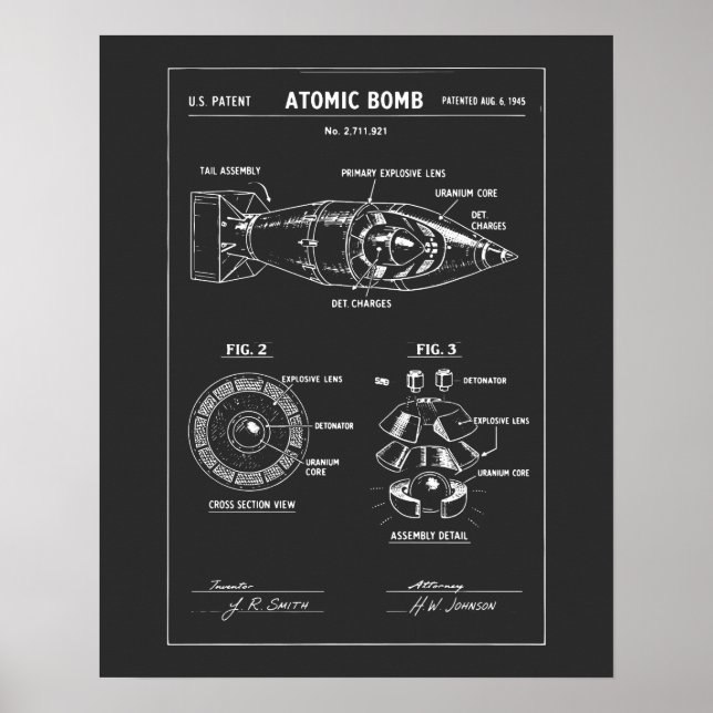 Ritning för atombombskiss poster (Framsidan)