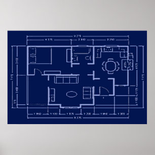 ritning - huset planerar poster