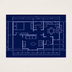 ritning - huset planerar visitkort