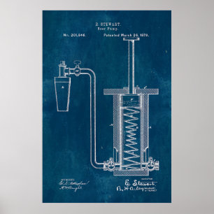 Ritningöl pumpar poster