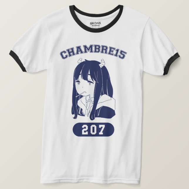 Rito college design ringer t shirt (Design framsida)