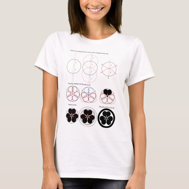Ritsningsmetod för Oxalis T Shirt (Framsida)