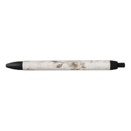 Ritstift med brunt Blommönster