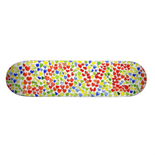 Ritt för 60-tal för KÄRLEKSkateboarddäck Mini Skateboard Bräda 18,5 Cm