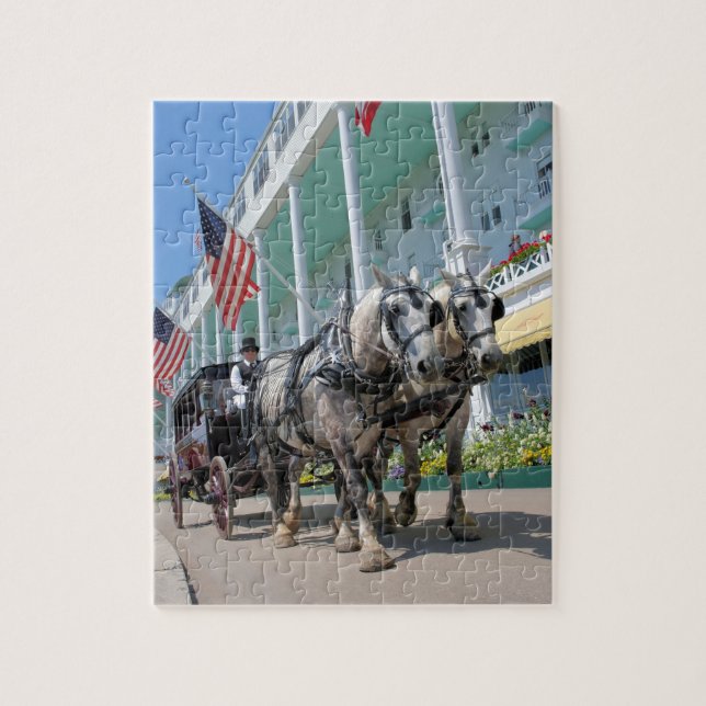 Ritt för Mackinac övagn - 8x10 - 110 PC Pussel (Vertikal)