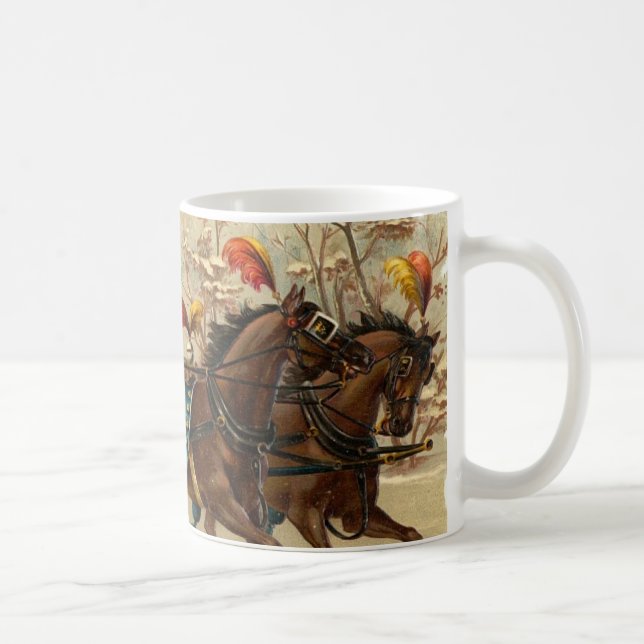 Ritt för vintagejulSleigh Kaffemugg (Höger)