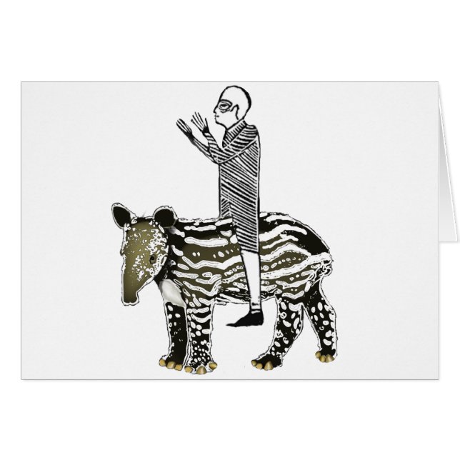 Rittemtapir Hälsningskort (Framsidan Horizontal)
