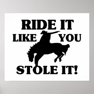 Ritten stal det något liknande dig den cowboyen poster