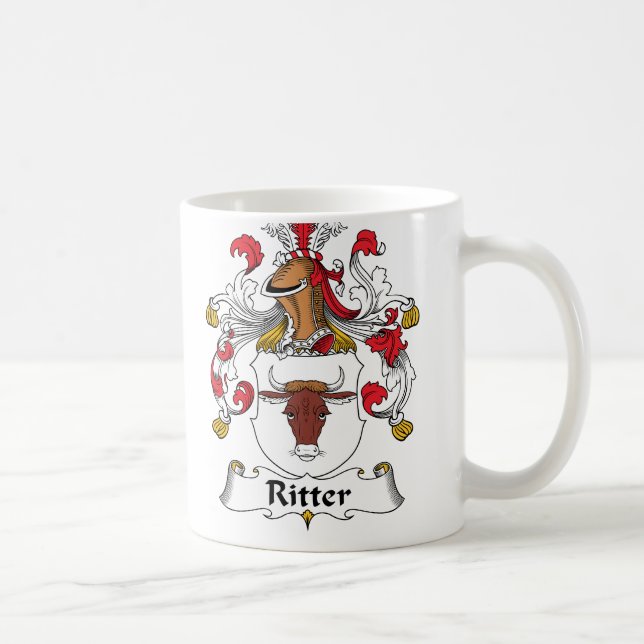 Ritter familjvapensköld kaffemugg (Höger)