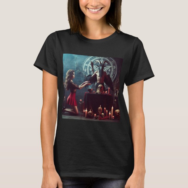 Ritual de Sombras: El Encuentro con lo Oculto T Shirt (Framsida)