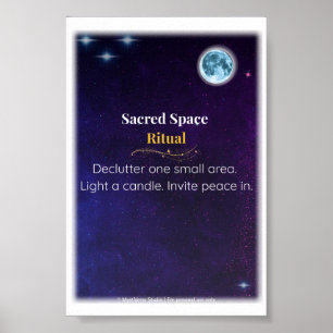 Ritual för Helig Space - Lodrät Poster Skriv ut (4