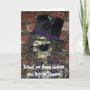 Ritual för pappaGuede aka Baron Samedi Kort