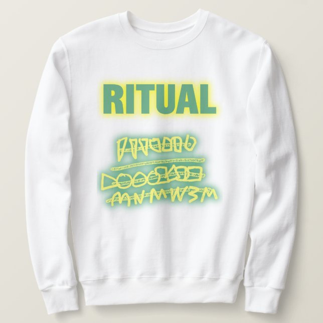 Ritual graffiti glow lång ärmad tröja (Design framsida)