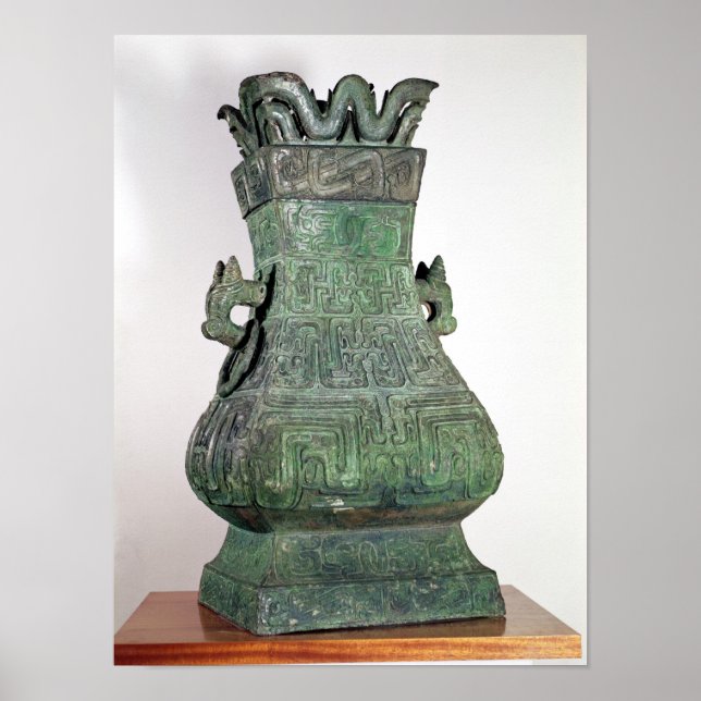 Ritual "Hu" vas, Chou Dynast Poster (Framsidan)