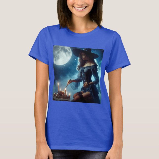 Ritual Nocturno de la Bruja T Shirt (Framsida)