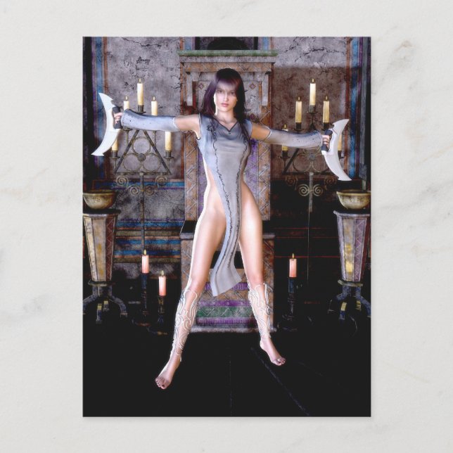 Ritual of the Måne Goddess gotiic Fantasy Postcard Vykort (Framsida)