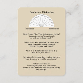 Ritualen, spådom & läkakort - Aloe Vera Inbjudningar