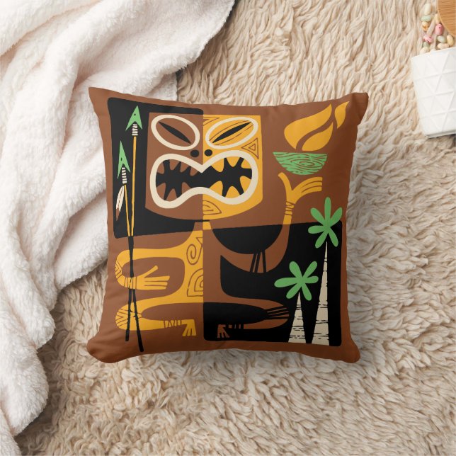 Ritualer från antika stammar: Man med brand och ta Kudde (Filt)