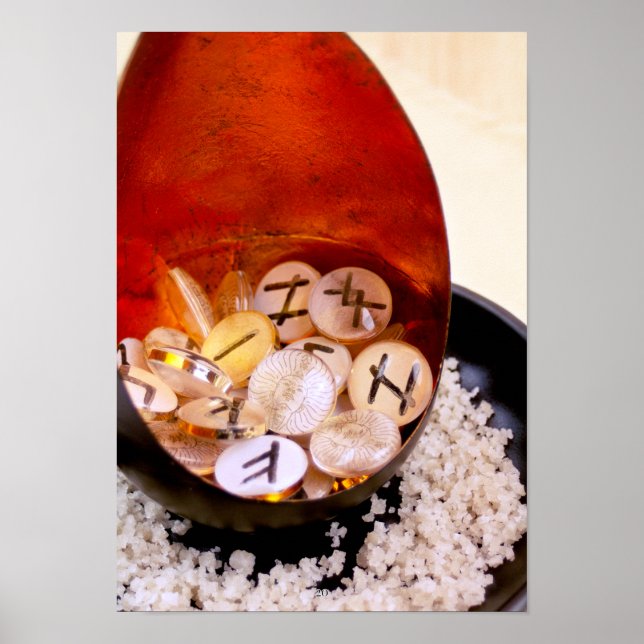 Rituel de purification - Runes divinatoires Poster (Framsidan)