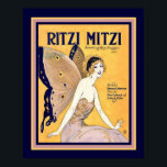 "Ritzi Mitzi" Art Deco Lakan Cover Skriv ut 16 x 2 Poster<br><div class="desc">Cute Art Deco Lakan Music Cover "Ritzi Mitzi" finns i andra storlekar.</div>