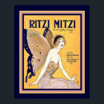 "Ritzi Mitzi" Art Deco Lakan Cover Skriv ut 16 x 2 Poster<br><div class="desc">Cute Art Deco Lakan Music Cover "Ritzi Mitzi" finns i andra storlekar.</div>