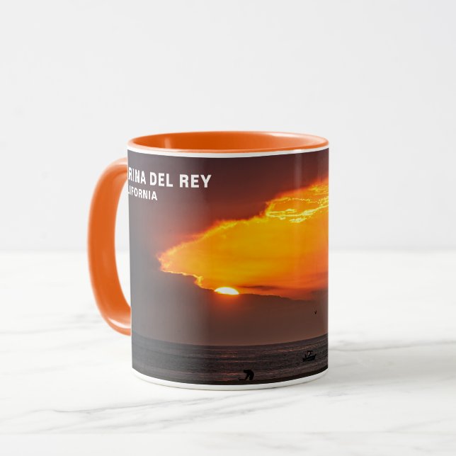 Riv i himlen - Marina Del Rey, CA Mugg (Framsida vänster)
