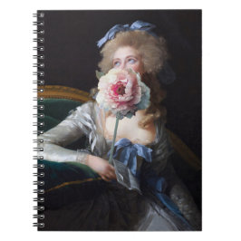 Riv med Rosa Peony Anteckningsbok