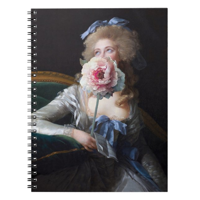 Riv med Rosa Peony Anteckningsbok (Framsidan)