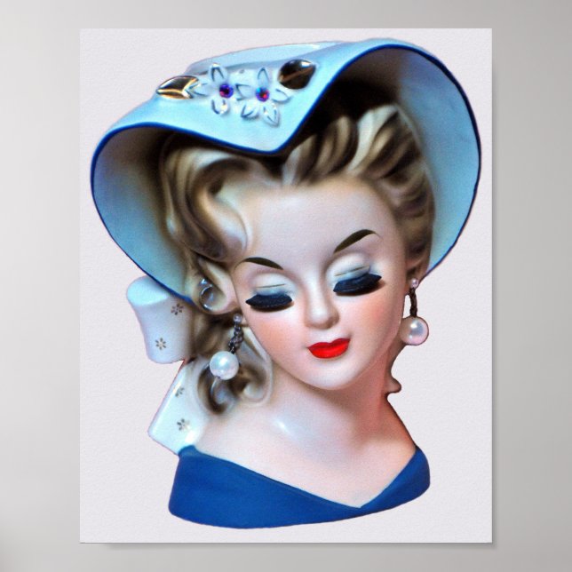 Riv Southern Belle Head Vas Bonnet Dam Poster (Framsidan)