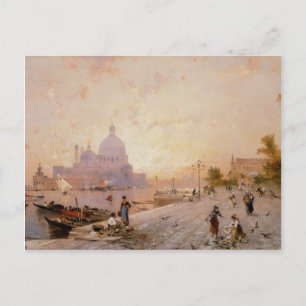 Riva degli Schiavoni, Venedig av Franz Unterberger Vykort