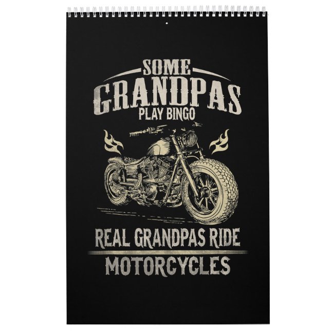 Riva farfarfar, motorcykelgift för farfar.pn. kalender (Omslag)