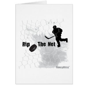 Riva sönder den netto hockeyn hälsningskort