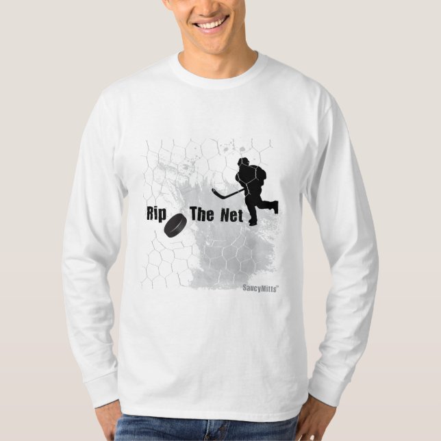Riva sönder den netto hockeypucken t-shirt (Framsida)